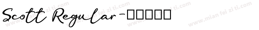 Scott Regular字体转换